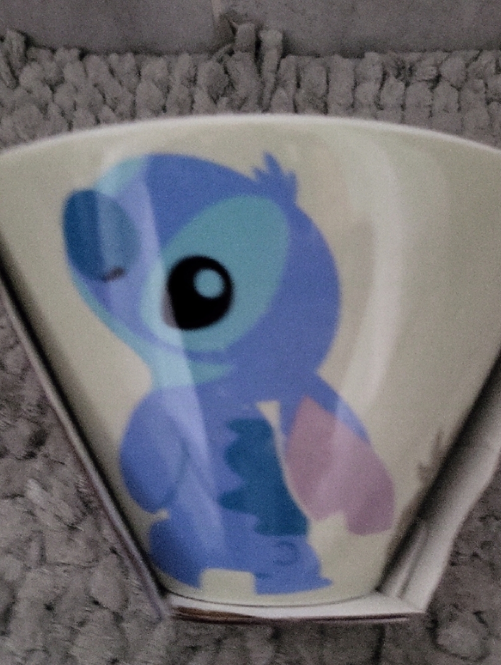 Disney Stitch Noodle Bowel With Chopsticks